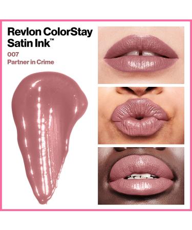 Revlon ColorStay Satin Ink Liquid Lipstick in Partner in Crime - Longwear Lip Color for Spooky Halloween Makeup - Buy Online on GoSupps.com
