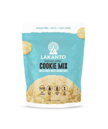 Lakanto Sugar Free Cookie Mix - Monk Fruit Sweetener, 1g Net Carb, Gluten Free, Dairy Free, Keto Diet Friendly, Delicious Snack, Almond Flour, Baking Mix (12 Servings)