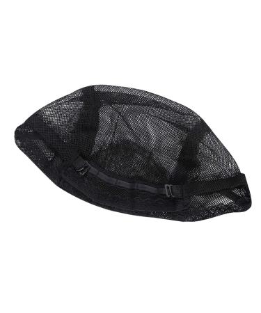 Knitted Net Black Elastic Hair Net - Breathable Adjustable Salon Hair Fixing Solution | International Shipping Available - Buy Online on GoSupps.com