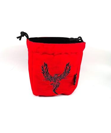 Reversible Large Microfiber Dice Bag  Self Standing and Holds Over 250 Polyhedral Dice with Drawstring Tie  Multiple Designs Available (Phoenix) - Buy Online on GoSupps.com