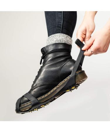 Navaris Silicone Shoe Spikes - 10 Metal Stollen for Snow & Ice Hiking - Claws for Women & Children (EU 37-40) - Buy Online on GoSupps.com