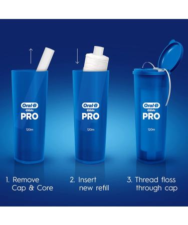 Oral-B Glide PRO 240m Refillable Dental Floss Starter Kit + Refill - Buy Online on GoSupps.com