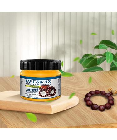 Wood Seasoning Beeswax - Furniture Beeswax Polish - Natural Beewax Traditional Wood Wax Multipurpose Beeswax Furniture Polish for Wood Polish Furniture Care Pettis - Buy Online on GoSupps.com