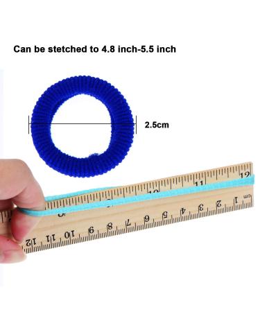 200 Mini Baby Hairbands - Tiny Soft Elastic Hair Ties for Kids (Assorted Colors) - Buy Online on GoSupps.com