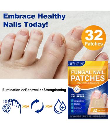 Overnight Toenail Treatment - Extra Strength Nighttime Nail Patches | 32 Hydrogel Patches for Visible Results in 8 Hours - Buy Online on GoSupps.com