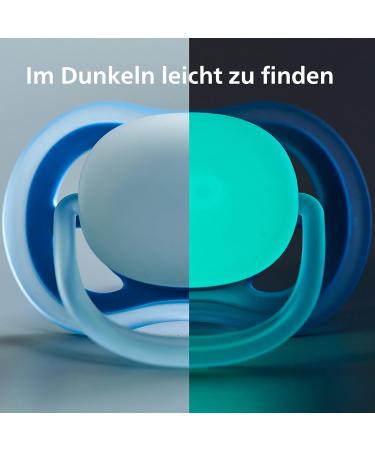 Philips Avent Ultra Air Pacifier 4-Pack - Light & Breathable - SCF376/15 - Blue/Gray Bear/Bird - 6 to 18 Months - Buy Online on GoSupps.com