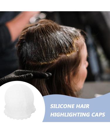 Bonnet pour m ches de cheveux en silicone 28X22X12Cm prot ge le cuir chevelu facilite m ches motif toile r utilisable pour traitements d'huile en salon - Buy Online on GoSupps.com