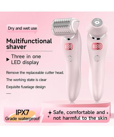 Tuxxjzm Hair clipper for women hair removal epilator for women electric epilator for hair body cutter versatile facial shaver bikini trimmer Pink - Buy Online on GoSupps.com