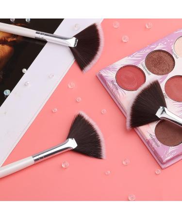 SAVITA 4Pcs Fan Brushes Fan Mask Brush Soft Facial Brushes Tools Facial Mask Applicator Brush Face Mask Brushes Makeup Brushes for Peel Sleeping Mask Mud Mask Makeup(Gradient Brown) 20.5cm/8 inches gradient brown - Buy Online on GoSupps.com