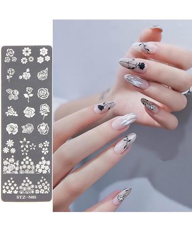 Niceneeded Nail Art Stamping Plates - 24 Flower Designs for DIY Nail Art & Manicure Tools (Blume 4) - International Shipping Available - Buy Online on GoSupps.com