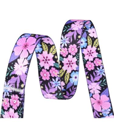 Mihqy Adjustable Soft Dog Collar - Bohemian Floral Design for Small Medium & Large Dogs | Pink 38-63cm - Buy Online on GoSupps.com