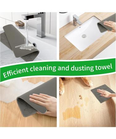 4 Pack Damp Duster Towel Thick Magic Cleaning Cloths Reusable Streakless Cleaning Cloths Thick Damp Dusting Cloth Water Absorbent Damp Cleaning Duster for Window car interiors Blinds (A) - Buy Online on GoSupps.com