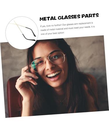 Iwowhero Universal Glasses Repair Kit - Slippery Arm & Leg Tips for Black Glasses | Durable Metal 14.00x0.50.40cm - Buy Online on GoSupps.com