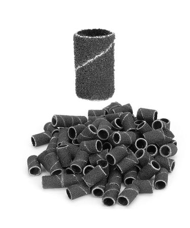 Sanding Bands For Nail Drill Nail Art Sanding Bands Replacement 240 Grit Nail Sanders Surface Nail Sanding Bands for Nail Drill(HQ-12 black 120#)