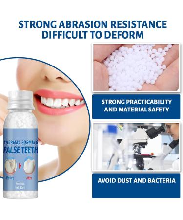 Brigtviee Moldable False Teeth - Temporary Dental Repair Kit for Missing & Broken Teeth | 60g Prosthesis Solution - Buy Online on GoSupps.com