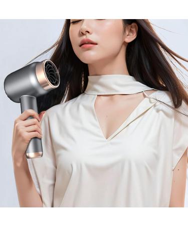 Hair Dryer USB Cordless Portable Hair Dryer Rechargeable 3-Speed Adjustment for Art Home Outdoor Painting Camping Travel(White) - Buy Online on GoSupps.com