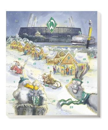 Riegelein Football Advent Calendar SV Werder Bremen with 25 chocolate coins + gimmick 1 pack (1 x 200 g)