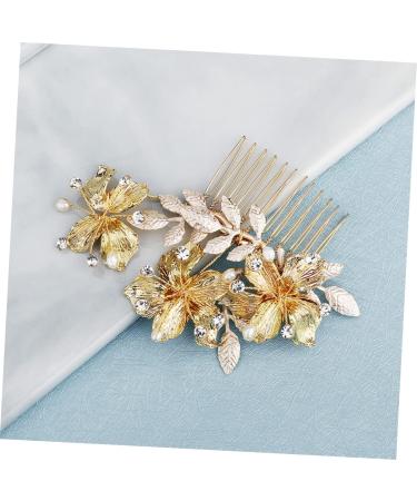 Didiseaon Wedding Hair Clip Vintage Comb Crystal Comb Attractive Hair Comb Ear Tape Bridal Hair Comb Crystal Hair Comb Leaf Hair Comb Hair Pin Bride Metallic Line Jewelry - Buy Online on GoSupps.com