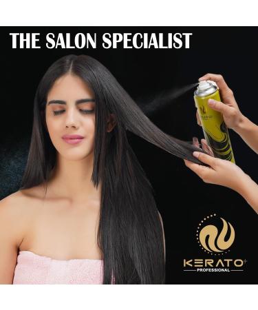 Ke.ratoPlus Professional Hair Spray for Men & Women | Hair Stylist | Sharp Look | Strong Hold | Long Lasting Style | Non-Sticky | Stylish Look Hair Set Spray 420 ml - Buy Online on GoSupps.com