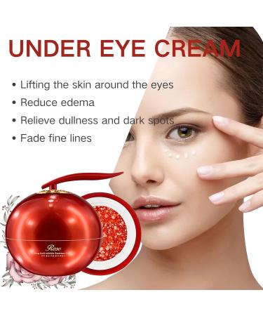 Rose Eye Cream Under Eye Cream for Dark Circles Eye Bags Remover Hydrating Eye Cream Rose Eye Cream Anti Aging Dark Circles Under Eye Treatment For Puffy Eyes Fine Lines Firming & Brightening - Buy Online on GoSupps.com