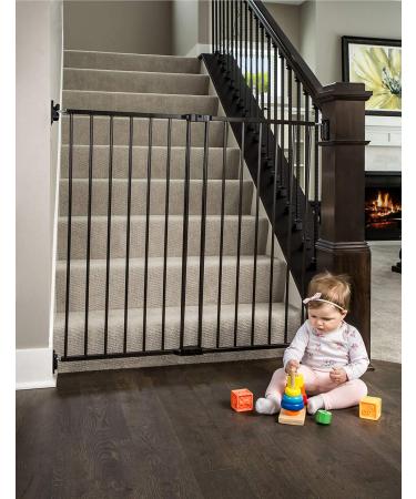Regalo 2-in-1 Extra Tall Baby Gate - Easy Swing Stairway & Hallway Walk Through Gate, Black - 1 Count - Buy Online on GoSupps.com