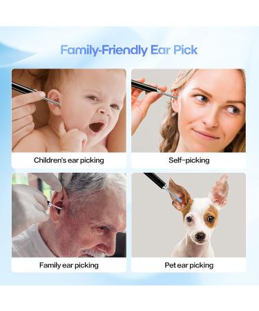 Aeasycozy Ear Wax Removal Kit with 3 Million Pixel 1296P HD Camera - Wireless Ear Cleaner with 6 LED Light & 4 Ear Sleeve Set - Buy Online on GoSupps.com