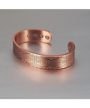 Buy Enermagix Magnetic Copper Bracelets for Men & Women | 99.9% Solid Copper Cuffs with 3519 Gauss Magnets - Buy Online on GoSupps.com