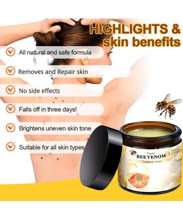 Turonutm Bee Venom Skin Treatment Cream - AAD Recommended for Effective Skin Care | Face & Body All Skin Types | Fast Results (2 Cans 1 Fl Oz - Buy Online on GoSupps.com