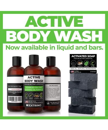 USA Made Tea Tree Oil Body Wash - Natural Liquid Shower Gel for Body Face & Sensitive Skin | 12oz Essential Oil Soap - Buy Online on GoSupps.com