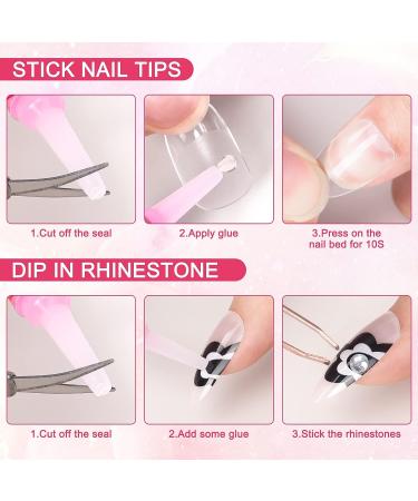 Krofaue 14PCS Nail Glue for Press On Nails - Long-Lasting, Super Strong Acrylic and Gel Glue for Salon-Quality Nails at Home - 0.07oz/2ml per Piece - Buy Online on GoSupps.com