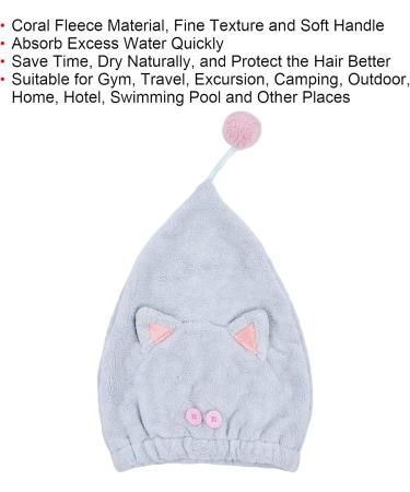 Premium Microfiber Hair Towel Wrap for Women - Soft Coral Fleece Curly Hair Turban | Ideal for Gym Travel Camping & Home Use - Buy Online on GoSupps.com