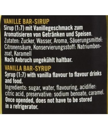 Riemerschmid Bar Syrup Vanilla - 0.7L | Premium Flavor for Cocktails & Desserts | International Shipping Available - Buy Online on GoSupps.com