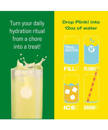 Plink! Fizzy Electrolyte Drink Tablets for Daily Hydration - 12ct Electrolyte Tablets + Sodium Potassium Magnesium Low-Calorie Low-Sugar Keto Electrolytes Powder Hydration Packets Water Flavoring Pineapple Grapefruit 1  - Buy Online on GoSupps.com
