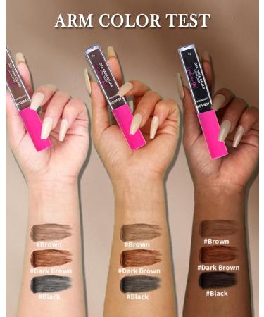 Waterproof Eyebrow Gel Set - Thickening Tinted & Clear Brow Glue | Long-Lasting Transfer-Proof Makeup for Women - Taupe - Buy Online on GoSupps.com