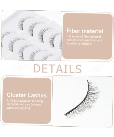 MAGICLULU 15 Pairs Short False Eyelashes Women False Lashes Natural Mascara Chemical Fiber Spool Miss Make up 1 count (Pack of 1) Black 2x3pcs - Buy Online on GoSupps.com
