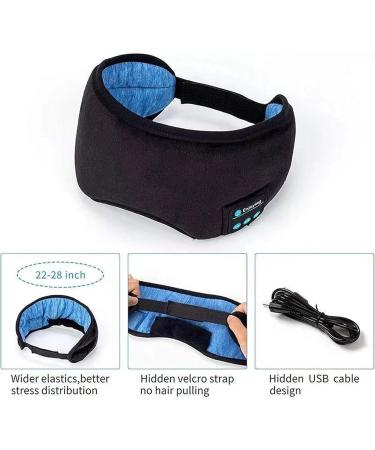 Sure Sleep Mask with Bluetooth Headphones - Wireless Light Blocking Eye Mask for Side Sleepers | Noise Cancelling Grey Sleep Mask with White Noise - Buy Online on GoSupps.com