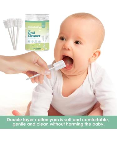 Wobblo Newborn Gauze Toothbrush - Mundgazze Paper Handle Double-Aged Cotton Yarn 30 Pieces/Barrel for Home Hotel and Travel - Buy Online on GoSupps.com