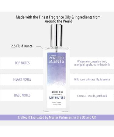 Perfect Scents Fragrances | Inspired by Juicy Couture's Juicy Couture | Women s Eau de Toilette | Vegan Paraben Free | Never Tested on Animals | 2.5 Fluid Ounces Juicy Couture 2.5 Fl Oz (Pack of 1) - Buy Online on GoSupps.com