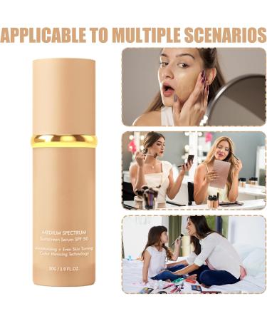 Self-Adaptive Foundation 30 g Concealer Foundation | SPF 50 Sunscreen Liquid Concealer for Long-Lasting Uniformization - Buy Online on GoSupps.com