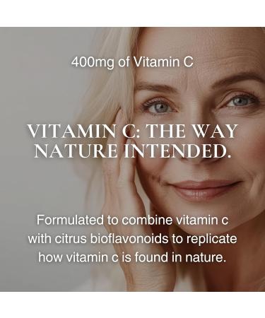 Utzy Naturals Vitamin C Complex | 400mg Vitamin C with Acercola & Citrus Bioflavonoids | 60 Capsules - Buy Online on GoSupps.com