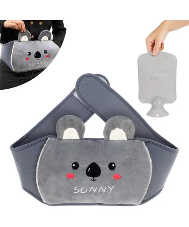 Rubber Heat Bottle with Soft Waist Cover - Hot Water Bag for Neck Shoulder Back Legs & Waist Warmth | International Shipping - Buy Online on GoSupps.com