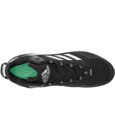 adidas Men's Icon 7 Mid Baseball Shoe 11.5 - Black/White/Silver Metallic - Buy Online on GoSupps.com