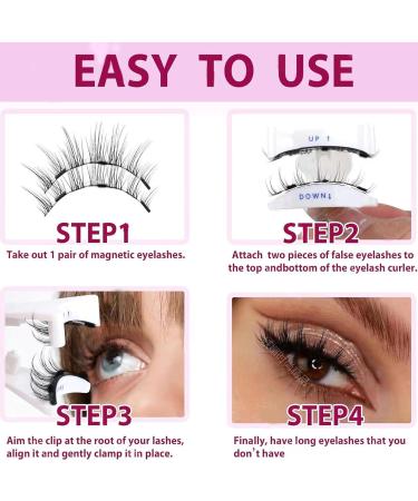 2 Pairs Reusable Magnetic Eyelashes Wispy Sandwich Magnetic Eyelashes without Eyeliner Magnetic Eyelashes Natural Look Magnetic Lashes Kit with Applicator Magnetic Cat Eye Lashes for Beginners - Buy Online on GoSupps.com