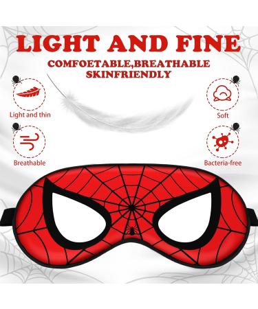 4 Pack Silk Kids Sleep Mask with Adjustable Strap - Comfortable Eye Covers for Boys, Girls, Women, Men - Ideal for Sleeping, Travel, Party - Premium Quality - Buy Online on GoSupps.com
