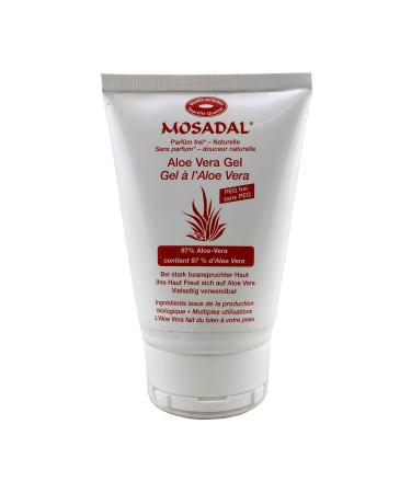 Mosadal aloe vera gel 100ml - cosmetic hand and foot care - natural cosmetics PEG and perfume free ideal for heavily used skin - feet toes nails after sunbathing!