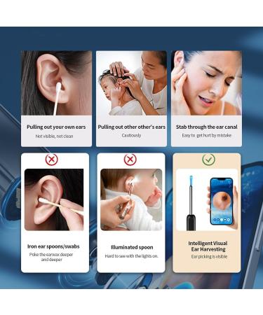 NURSETEK Ear Wax Removal Ear Cleaner with 1080P HD Camera Ear Wax Cleaner with 8pcs Ear Set Ear Wax Removal Tool Camera for iOS and Android (Black) - Buy Online on GoSupps.com