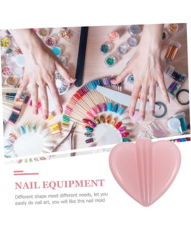 Amosfun 1pc Nail Stickers Nail Art Diy Nail Bend Curve Tool Nail Art Template Nail Stencils Acrylic Nail Molds Rivet Tool Pressed Flower Frame Nail Art Tool Manicure Resin 3d Metal 5x5.5cm Pink - Buy Online on GoSupps.com