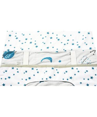 FlyIdeas Nappy Pouch - Baby Changing Bag for Diapers, Nappies, & Wipes | On-The-Go Wet/Dry Bag for Easy Carry | Cosmos Design - Buy Online on GoSupps.com