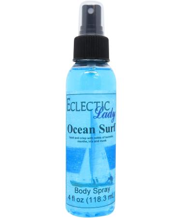 Ocean Surf Body Spray (Double Strength) 4 ounces Body Mist for Women with Clean Light & Gentle Fragrance Long Lasting Perfume with Comforting Scent for Men & Women Cologne with Soft Subtle Aroma 4 Fluid Ounces (Double Strength)