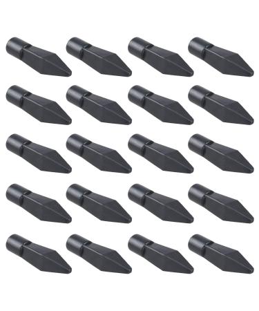 Bluecell 20pcs Soft Rubber Practice Archery Arrowhead Glue on Target Arrow Tips for Archery CS Shooting